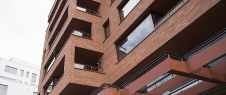 Munch Brygge i Oslo, den flotte røde facade
